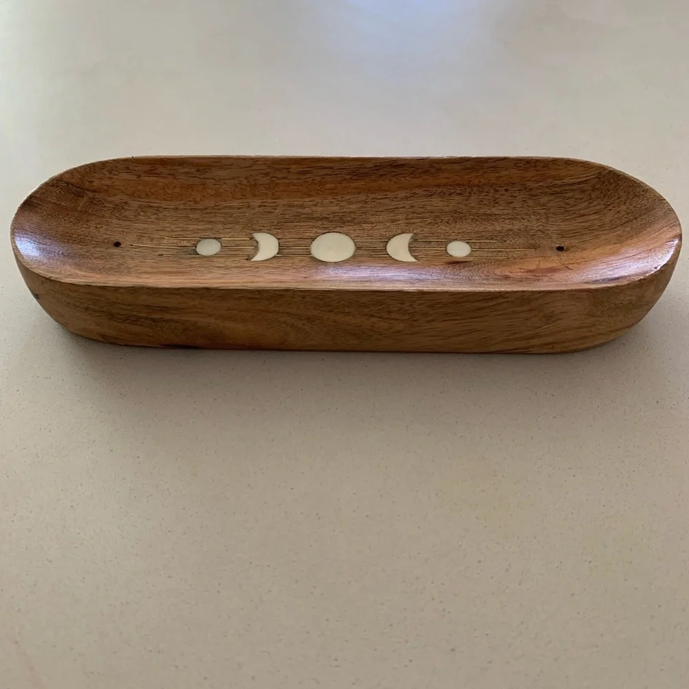 Matr Boomie Indukala Moon Phase Double Incense Holder NWOT